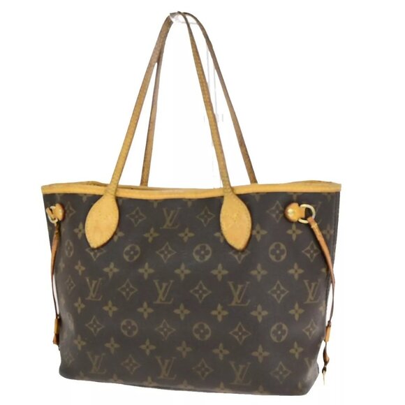Auth LOUIS VUITTON Neverfull PM Shoulder Tote Bag Monogram Leather BN - Picture 1 of 16